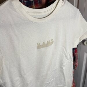 Vans Cream Logo T-Shirt